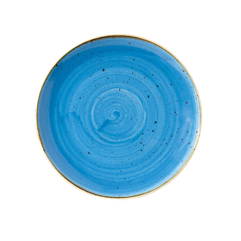 CORNFLOWER BLUE COUPE PLATE 21.7CM       x12