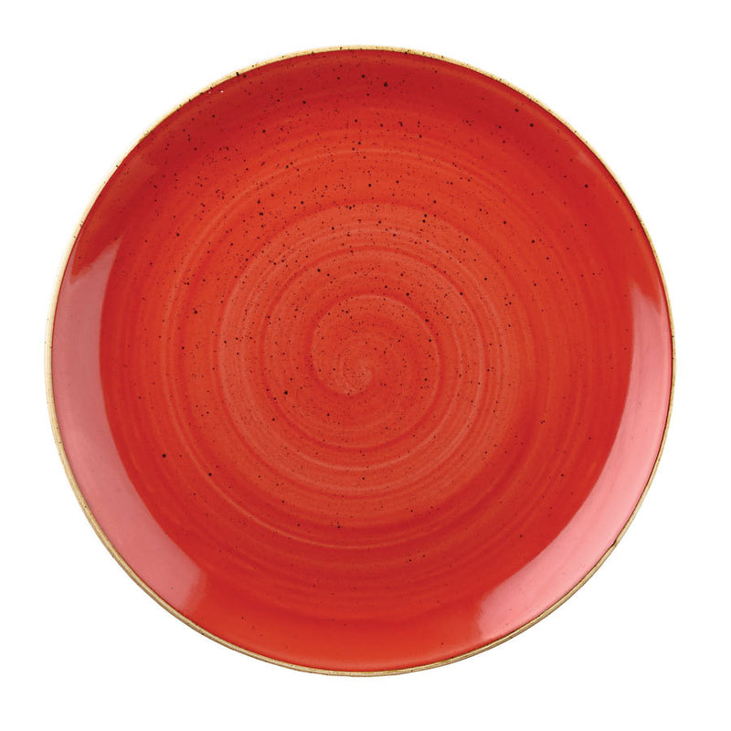 STONECAST BERRY RED COUPE PLATE 6"       x12