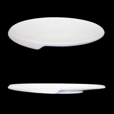 CREME CERNE PLATE 31CM WHITE             x6