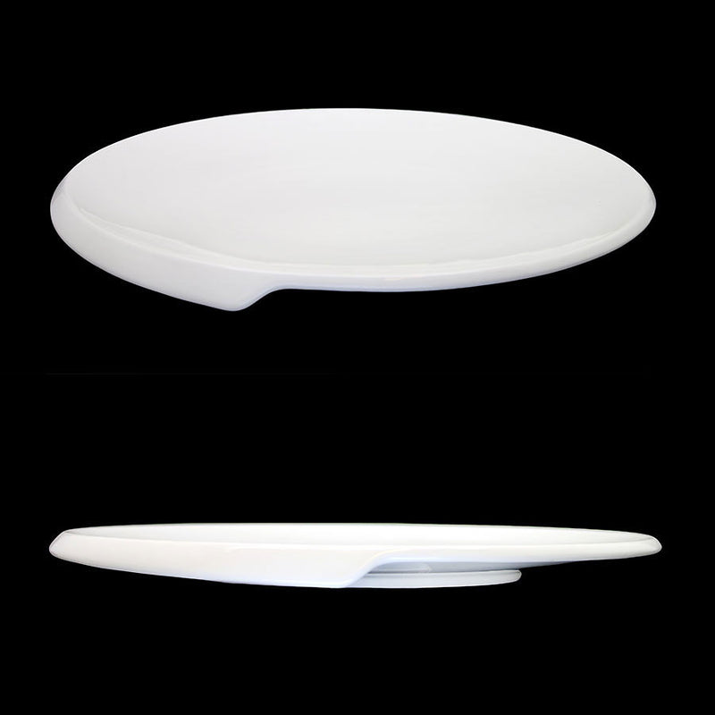 CREME CERNE PLATE 31CM WHITE             x6