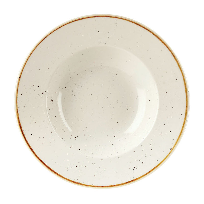 WIDE RIM BOWL 28CM WHITE                 x12