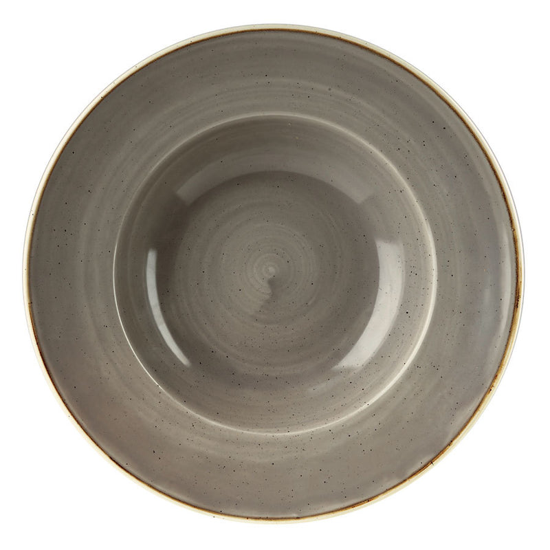 WIDE RIM BOWL 28CM PEPPERCORN GREY       x12