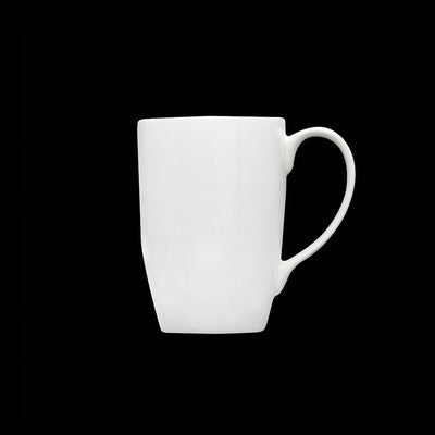 CREME MONET MUG 12OZ 35CL WHITE CHINA    x6