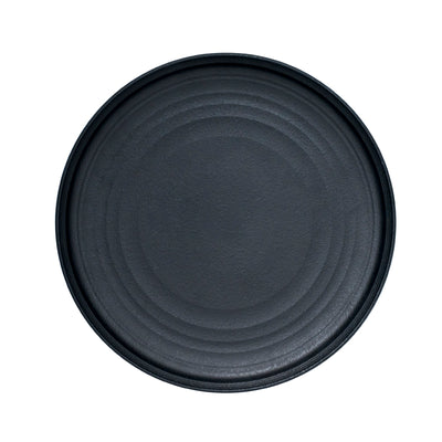 ARTISAN ONYX 30CM PLATE BLACK            x6