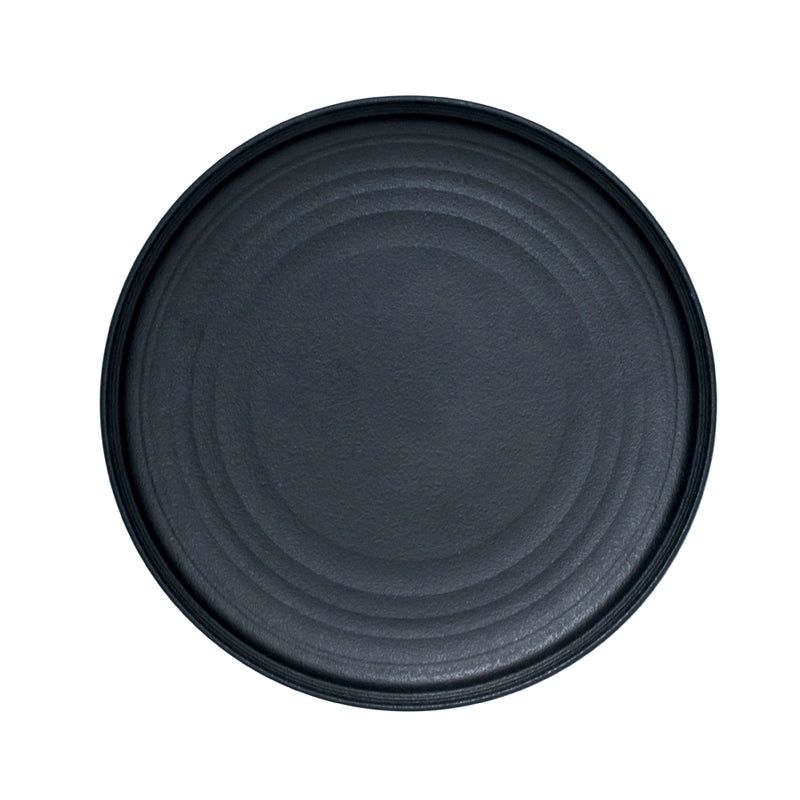 ARTISAN ONYX 30CM PLATE BLACK            x6