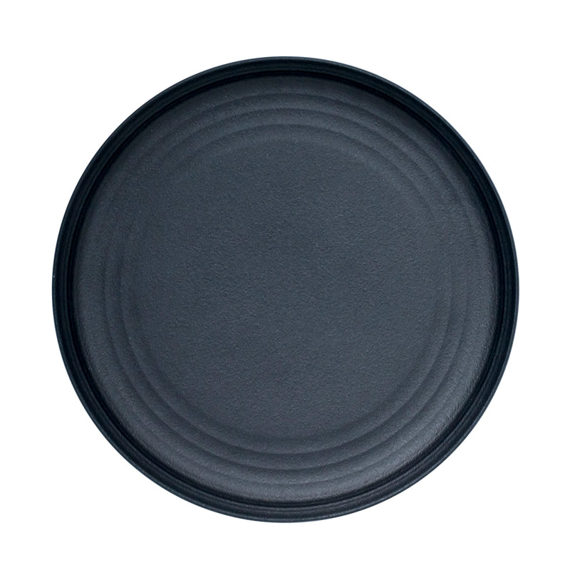 ARTISAN ONYX 27CM PLATE BLACK            x6