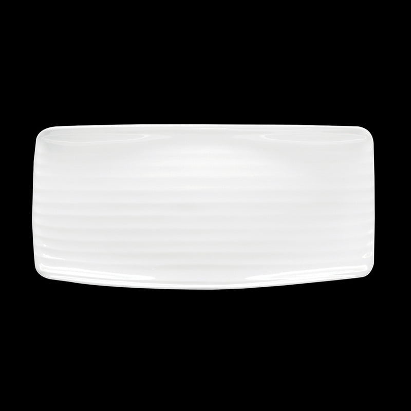 ARTISAN CREME RECT PLATTER 30X15 WHITE   x6