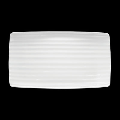 ARTISAN CREME RECT PLATTER 36X20CM WHITE x6