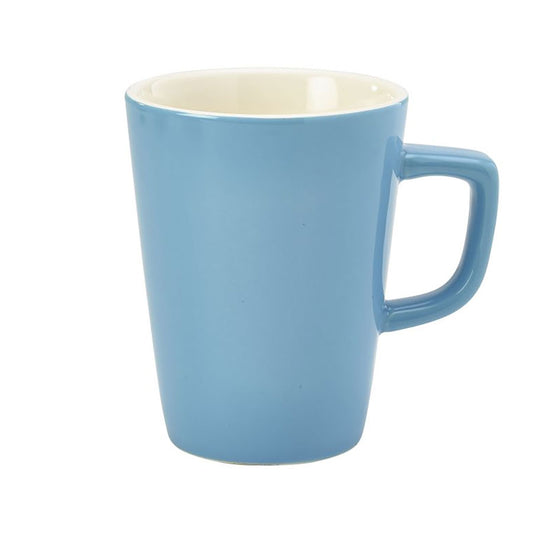 ROYAL GENWARE LATTE MUG 34CL BLUE NR     x6