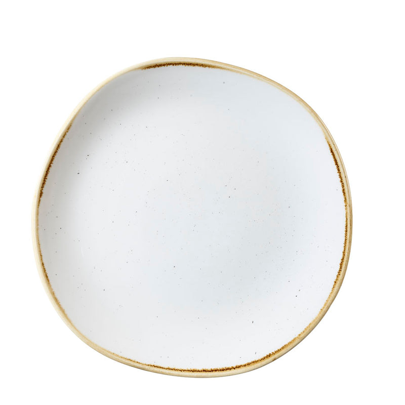 BARLEY WHITE ORGANIC ROUND PLATE 26.4CM  x12