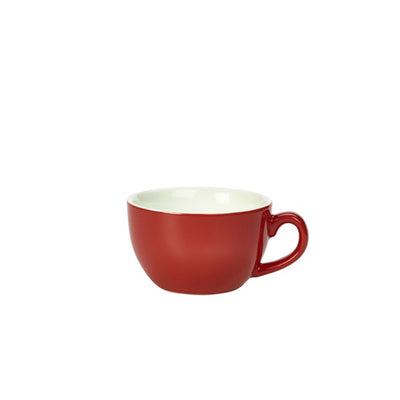ROYAL GENWARE BOWL SHAPED CUP 25CL RED   x6