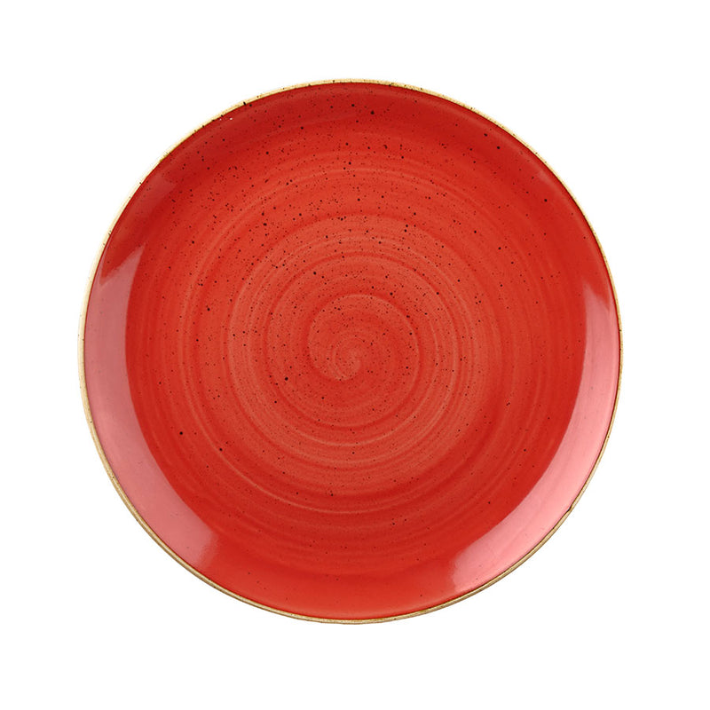 BERRY RED COUPE PLATE 32.4CM NR          x6