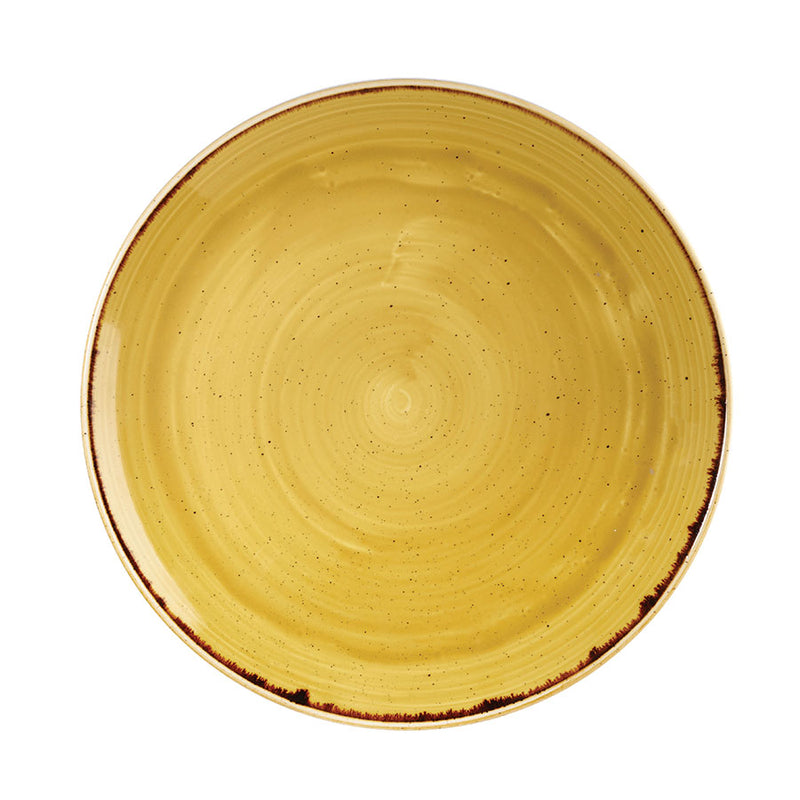 MUSTARD SEED YELLOW COUPE PLATE 32.4CMNR x6