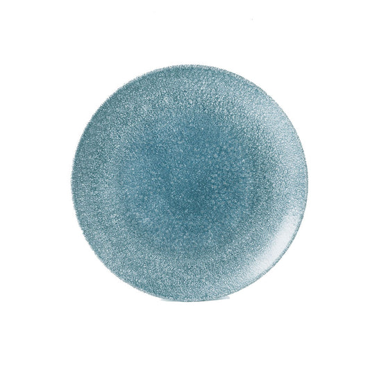 RAKU TOPAZ BLUE COUPE PLATE 28.8CM       x12