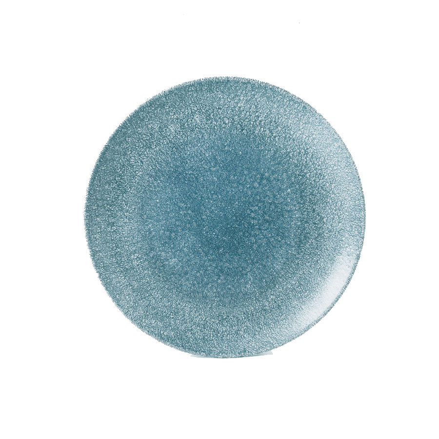 RAKU TOPAZ BLUE COUPE PLATE 26CM         x12