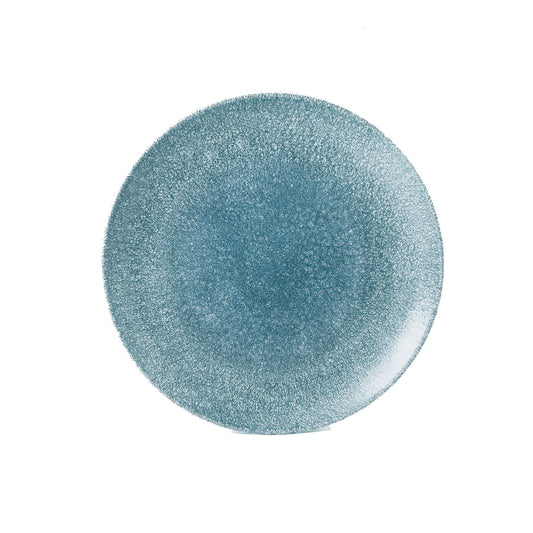 RAKU TOPAZ BLUE COUPE PLATE 26CM         x12