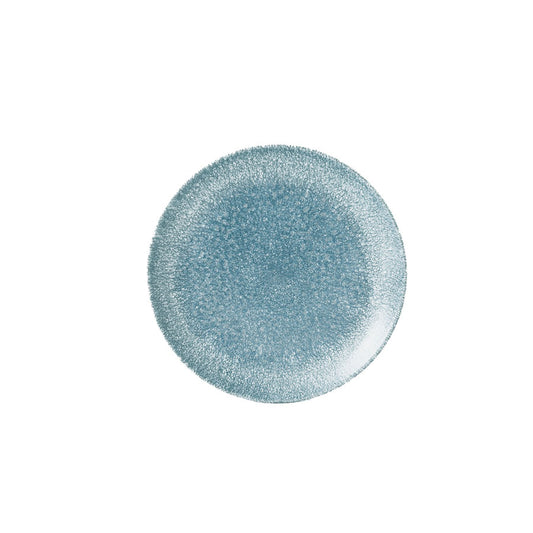 RAKU TOPAZ BLUE COUPE PLATE 21.7CM       x12