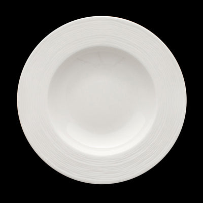 CREME ROUSSEAU RIMMED BOWL 12" 30CM      x6