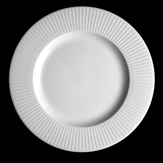 WILLOW MID RIM PLATE 30CM 11 3/4" WHITE  x12