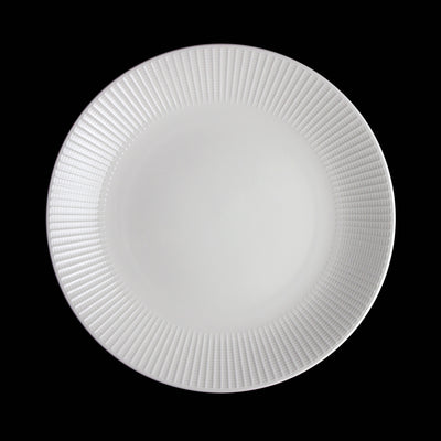 WILLOW GOURMET COUPE PLATE 28CM 11" WHT  x6