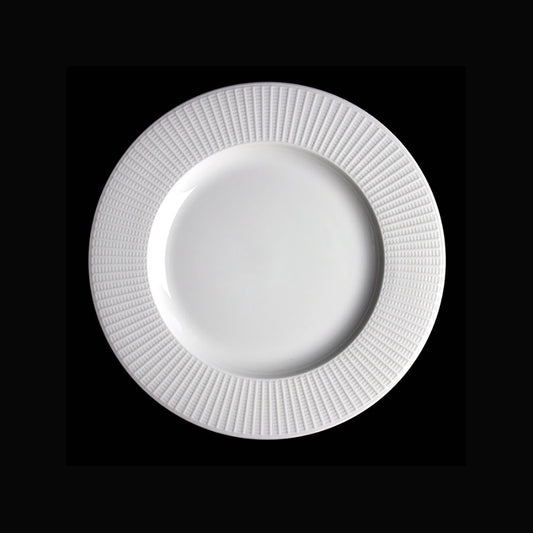 WILLOW MID RIM PLATE 23CM 9" WHITE       x24