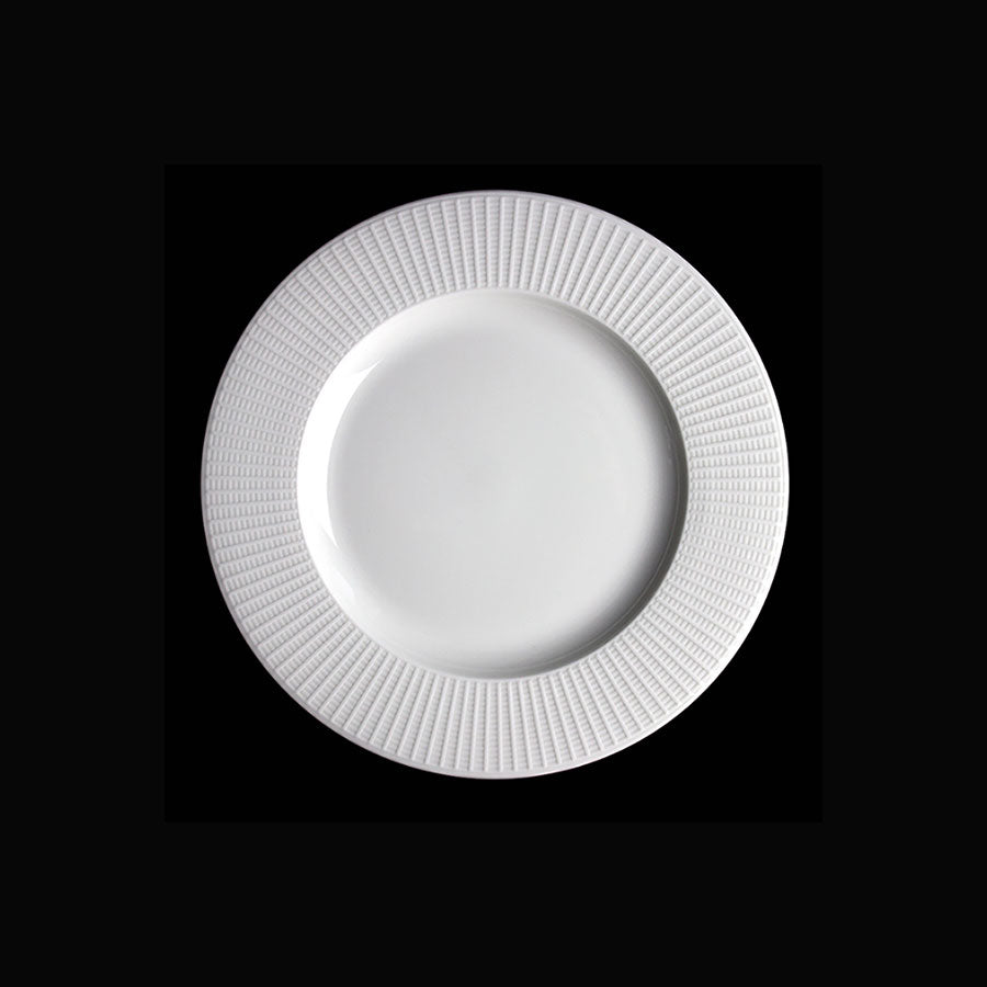 WILLOW MID RIM PLATE 20.25CM 8" WHITE    x24