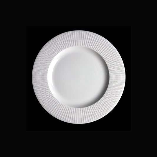 WILLOW MID RIM PLATE 20.25CM 8" WHITE    x24