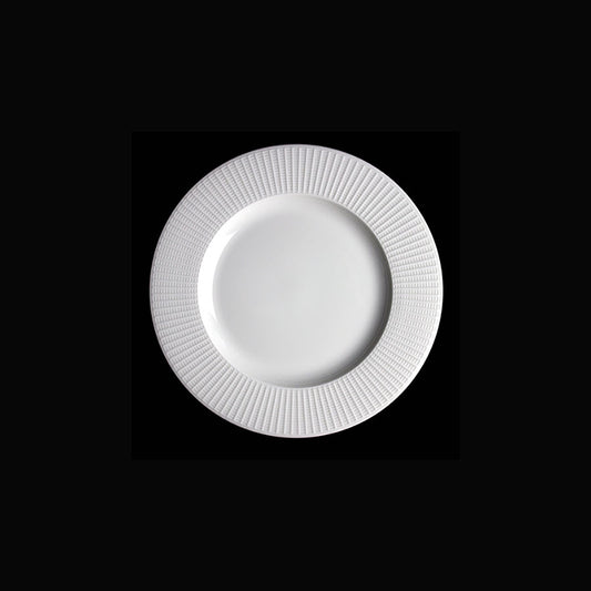 WILLOW MID RIM PLATE 15.75 6 1/4" WHITE  x36