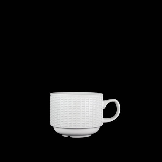 WILLOW CUP STACKING 21.25CL 7.5OZ WHITE  x36