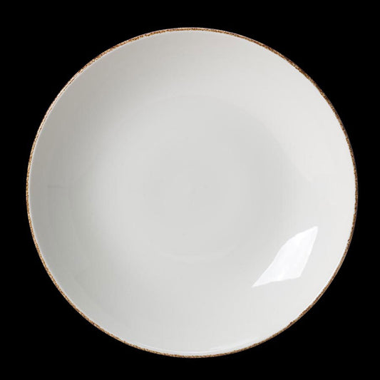 BROWN DAPPLE COUPE PLATE 30CM 11 3/4"    x12