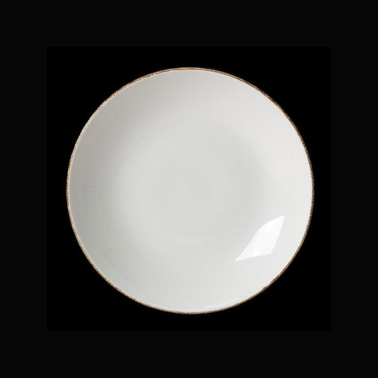 BROWN DAPPLE COUPE PLATE 23CM 9"         x24