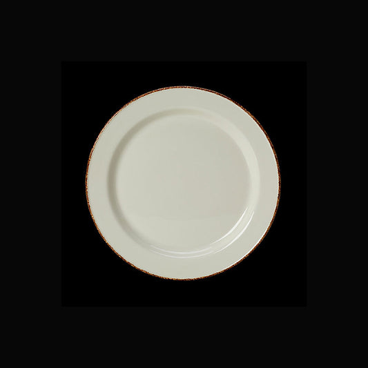 BROWN DAPPLE PLATE SLIMLINE 20.25CM 8"   x24