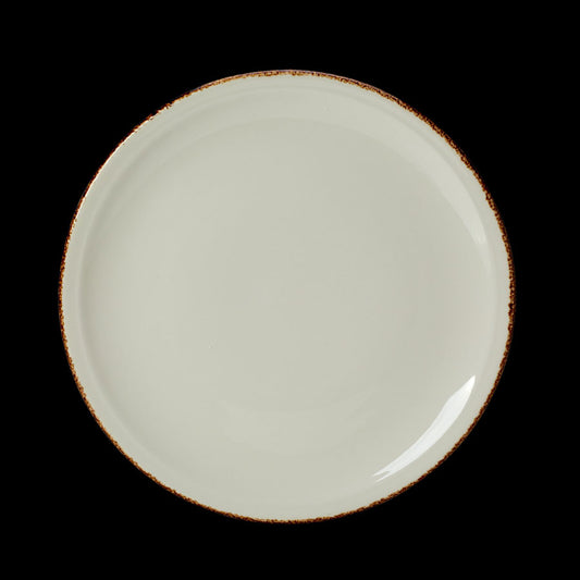 BROWN DAPPLE PIZZA PLATE 31.5CM 12 1/2"  x6