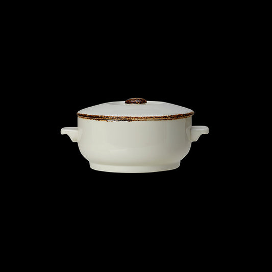 BROWN DAPPLE CASSEROLE BASE 42.5CL 15OZ  x6