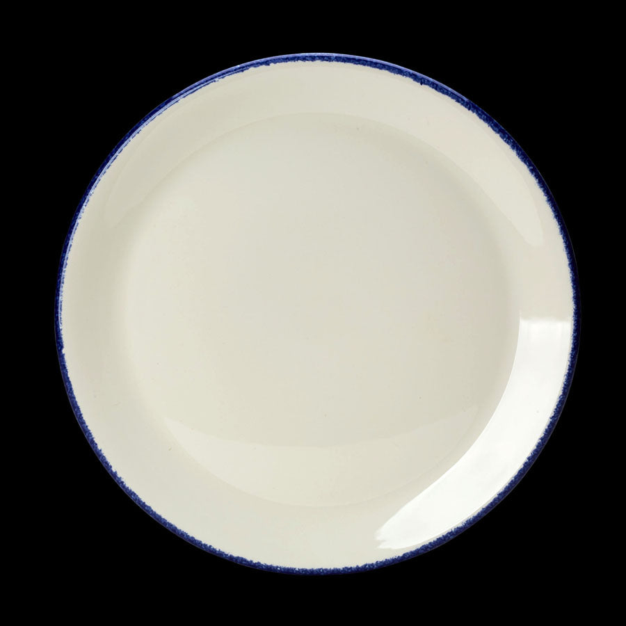 BLUE DAPPLE PLATE COUPE 25.5CM 10"       x24