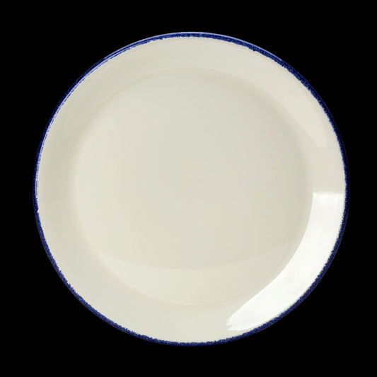 BLUE DAPPLE PLATE COUPE 25.5CM 10"       x24