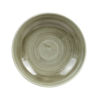 STONECAST PATINA GREEN COUPE BOWL 18.2CM x12