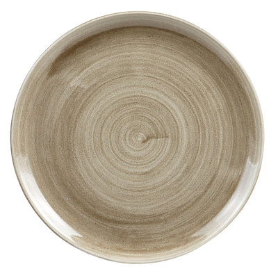 STONECAST PATINA TAUPE COUPE PLATE32.4CM x6