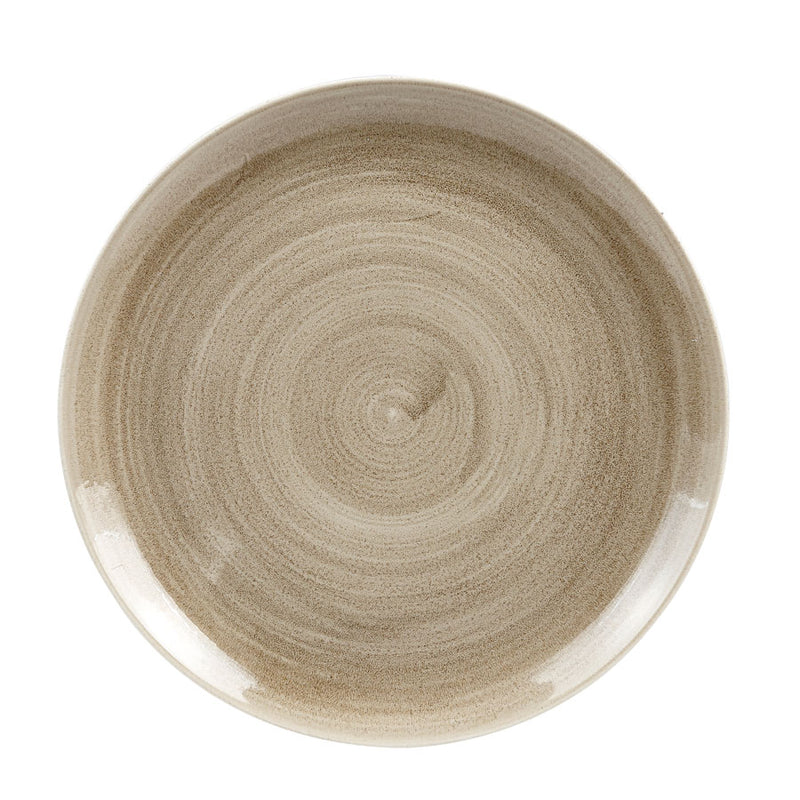STONECAST PATINA TAUPE COUPE PLATE28.8CM x12