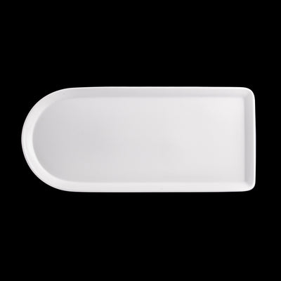 ALTO CADENZA BURGER PLATTER 32X15CM WHT  x6