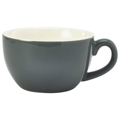 ROYAL GENWARE BOWL SHAPED CUP 25CL GREY  x6