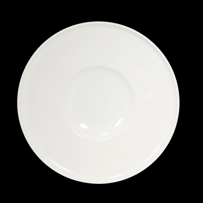 CREME ESPRIT GOURMET PLATE 28CM WHITE    x6