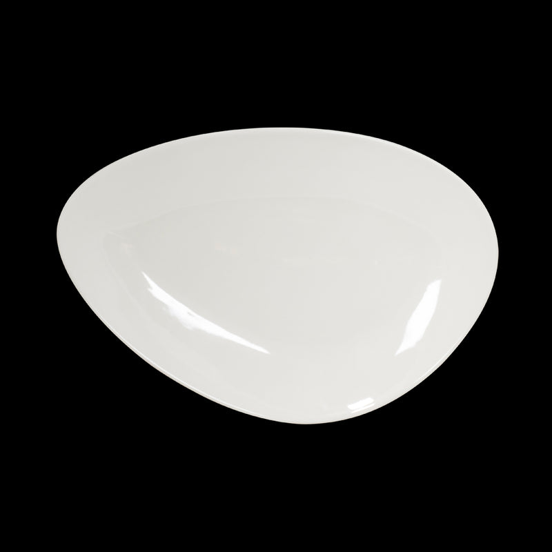 ARTISAN CREME ISLAND PLATE 33CM WHITE    x6