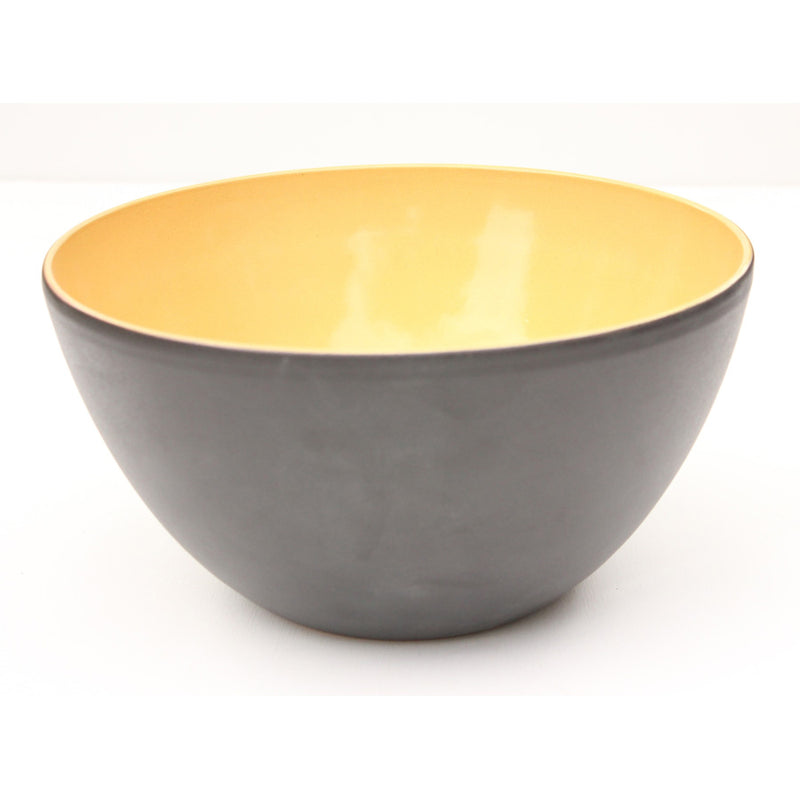 MATT BLACK/YELLOW BOWL 0.5L 14X8CM       x6