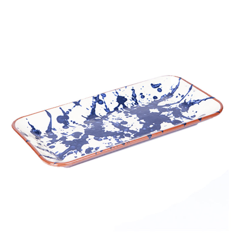 ABS POT RECTANGULAR PLATTER 32X17CM BLUE x4