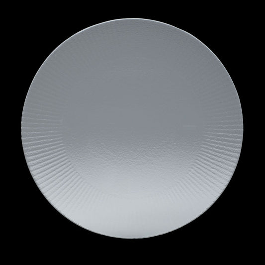 WILLOW GOURMET COUPE PLATE CLEAR28CM 11" x12