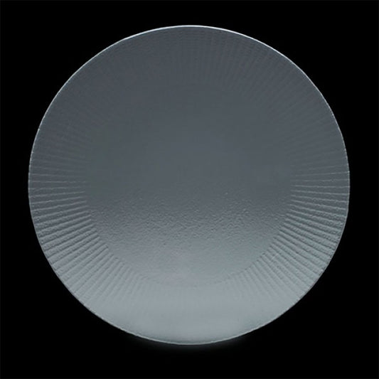 WILLOW GOURMET COUPE PLATE SMOKED 28CM   x12