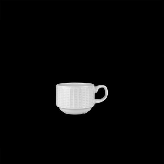 WILLOW CUP STACKING 8.5CL (3OZ) WHITE    x12