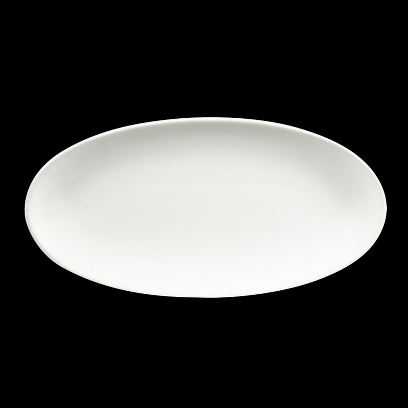 WHITE OVAL CHEFS PLATE 11 4/5X5 3/4" NR  x12