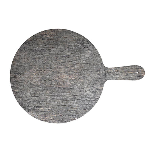 DISTRESSED WOOD ROUND PADDLE 12.5" BOX 4 x4